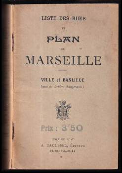 Liste des rues et plan de Marseille (mapa města)