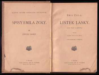 Émile Zola: Lístek lásky