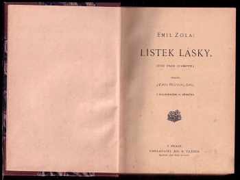 Émile Zola: Lístek lásky