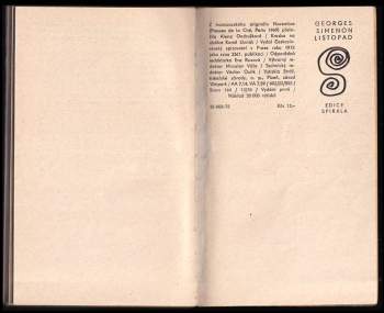 Georges Simenon: Listopad