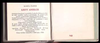 Karel Čapek: Listy Anielce