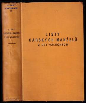 Listy carských manželů z let válečných