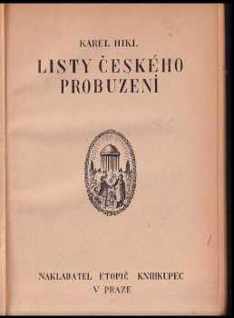 Listy českého probuzení