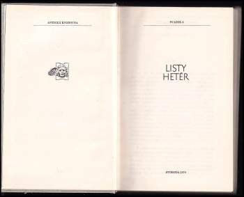Rudolf Mertlík: Listy hetér