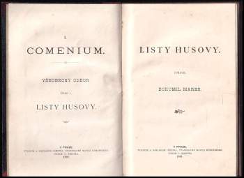Jan Hus: Listy Husovy