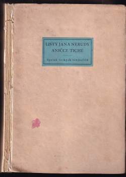 Jan Neruda: Listy Jana Nerudy Aničce Tiché