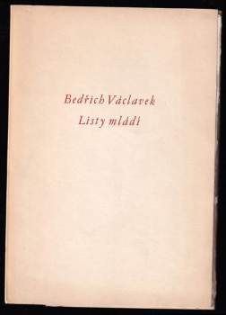 Listy mládí