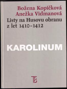 Listy na Husovu obranu z let 1410-1412