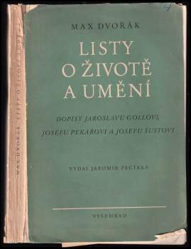 Max Dvořák: Listy o životě a umění