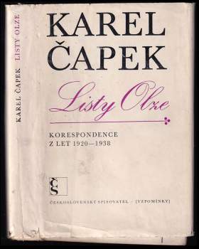 Karel Čapek: Listy Olze