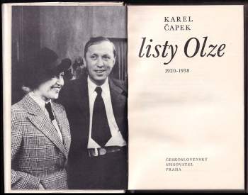 Karel Čapek: Listy Olze