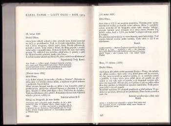 Karel Čapek: Listy Olze