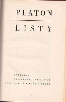 Platón: Listy