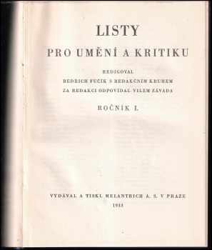 Listy pro umění a kritiku