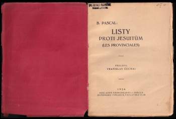 Blaise Pascal: Listy proti jesuitům