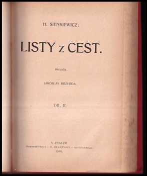 Henryk Sienkiewicz: Listy z cest