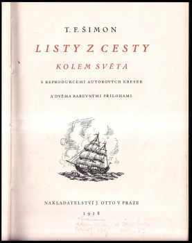 Tavík František Šimon: Listy z cesty kolem světa