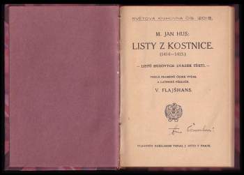 Jan Hus: Listy z Kostnice (1414-1415)