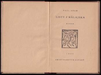 Listy z Malajska : román