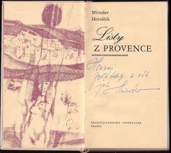 Miroslav Horníček: Listy z Provence