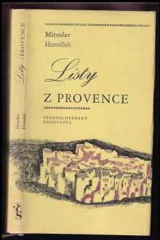 Listy z Provence - Miroslav Horníček (1971, Československý spisovatel) - ID: 59688