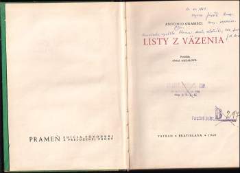 Antonio Gramsci: Listy z väzenia