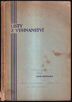 Egon Hostovský: Listy z vyhnanství