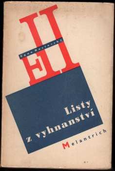 Egon Hostovský: Listy z vyhnanství