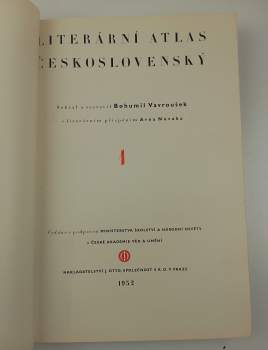 Arne Novák: Literární atlas československý