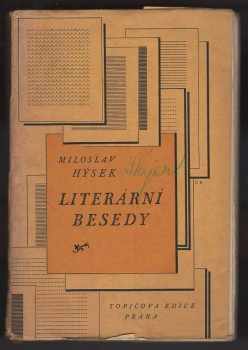 Miloslav Hýsek: Literární besedy