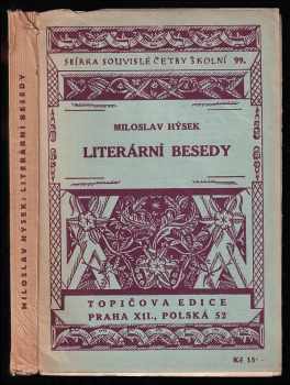 Miloslav Hýsek: Literární besedy