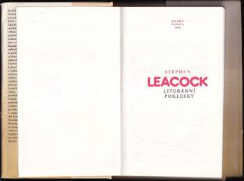 Stephen Leacock: Literární poklesky