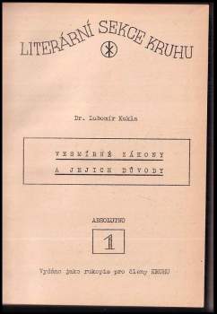 Lubomír Kukla: Literární sekce Kruhu 1-4 (RUKOPIS)