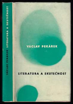 Literatura a skutečnost : stati a kritiky