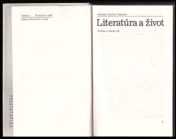 Svetozár Hurban Vajanský: Literatúra a život