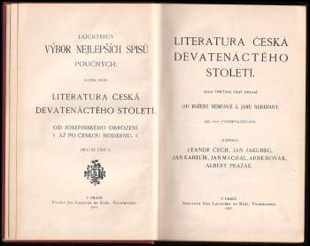 Arne Novák: Literatura česká devatenáctého století