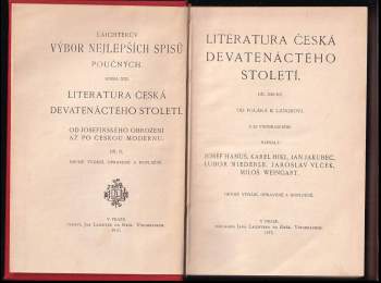 [Literatura česká devatenáctého století od josefinského obrození až po českou modernu - díl 2.