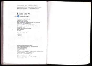 Josef Soukal: Literatura pro I. ročník gymnázií