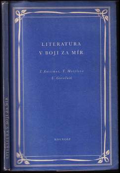 Literatura v boji za mír