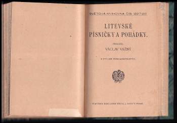 Litevské písničky a pohádky
