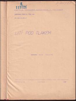 Lití pod tlakem