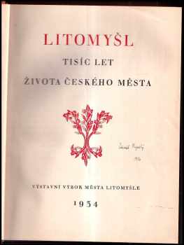 Zdeněk Nejedlý: Litomyšl