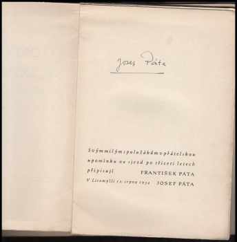 Josef Páta: Litomyšlský student