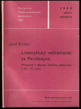 Litomyšlský velkostatek za Pernštejnů