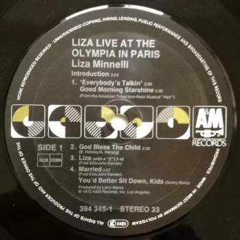 Liza Minnelli: Live At The Olympia In Paris