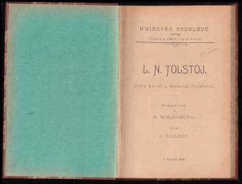 Jevgenij Andrejevič Solov'jev: L.N. Tolstoj