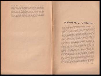 Karel Kolman: L.N. Tolstoj