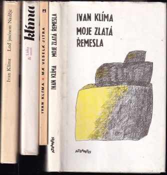 KOMPLET Ivan Klíma 4X Moje zlatá řemesla + Loď jménem Naděje + Láska & smetí + Má veselá jitra - Ivan Klíma, Ivan Klíma, Ivan Klíma, Ivan Klíma, Ivan Klíma (1969, Československý spisovatel) - ID: 727060