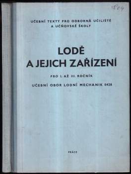 Lodě a jejich zařízení pro 1. až 3. ročník