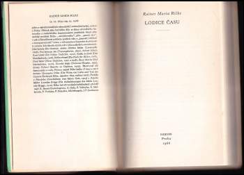 Rainer Maria Rilke: Lodice času
